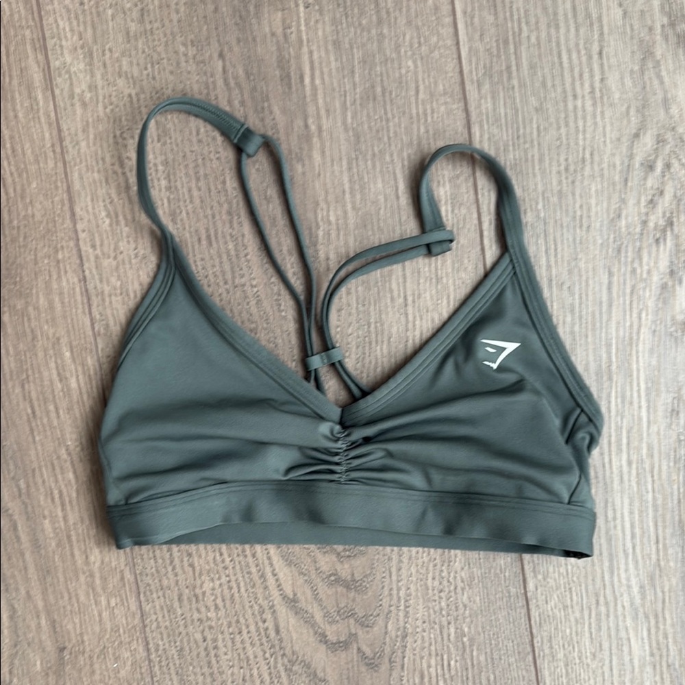 Women's Green Sports Bra